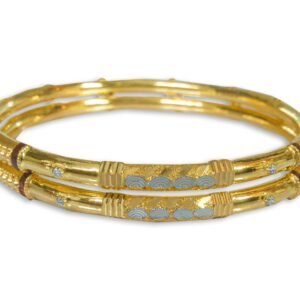 916 Gold Designer Round Pipe Kadli - RPK56