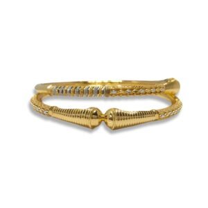 916 Gold Designer Round Pipe Kadli - RPK59