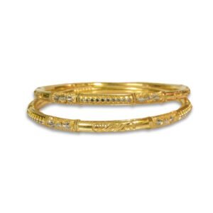 916 Gold Elegant  Round Pipe Kadli - RPK61