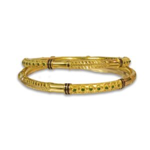 916 Gold Beautiful Round Pipe Kadli - RPK62