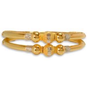 916 Gold Elegant  Round Pipe Kadli - RPK63