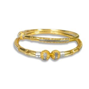 916 Gold Stunning Round Pipe Kadli - RPK66