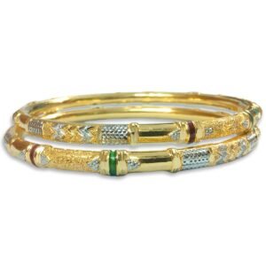 916 Gold Beautiful Round Pipe Kadli - RPK67