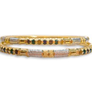 916 Gold Designer Round Pipe Kadli - RPK76