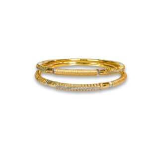 916 Gold Elegant  Round Pipe Kadli - RPK81