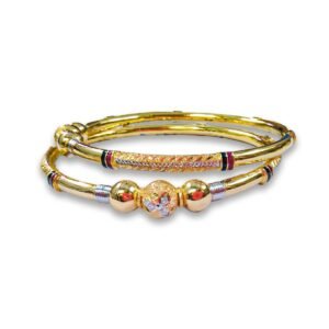 916 Gold Daily Wear Round Pipe Kadli - RPK83