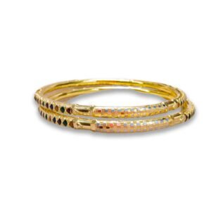 916 Gold Stylish Round Pipe Kadli - RPK84