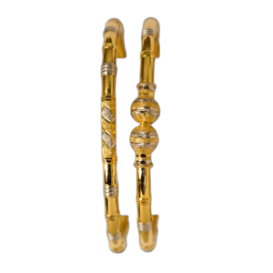 916 Gold Elegant Round Pipe Kadli - RPK101