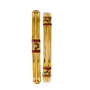 916 Gold Designer Double Pipe Kadli - DPK64
