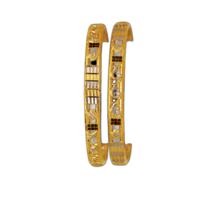 916 Gold Classic Double Pipe Kadli - DPK59
