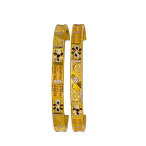 916 Gold Royal Double Pipe Kadli - DPK60