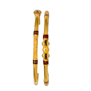 916 Gold Designer Round Pipe Kadli - RPK89