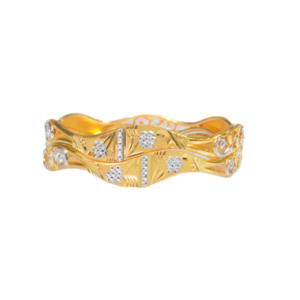 916 Gold Hallmarked Vakiya Kadli - VK11