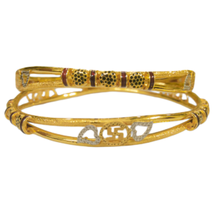 916 Gold Daily Wear Vakiya Kadli - VK34