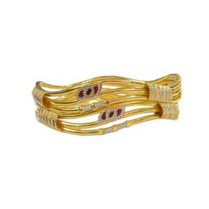 916 Gold Hallmarked Vakiya Kadli - VK61