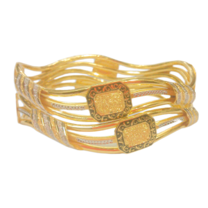 916 Gold Hallmarked Vakiya Kadli - VK80